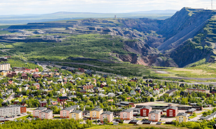 vy över Kiruna