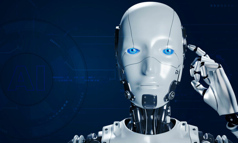 AI-robot ser rakt på oss