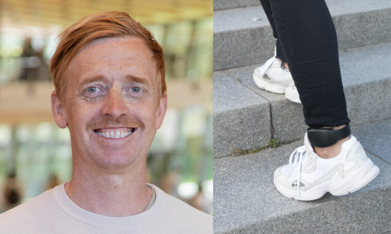 Hans Grönqvist och fotboja
