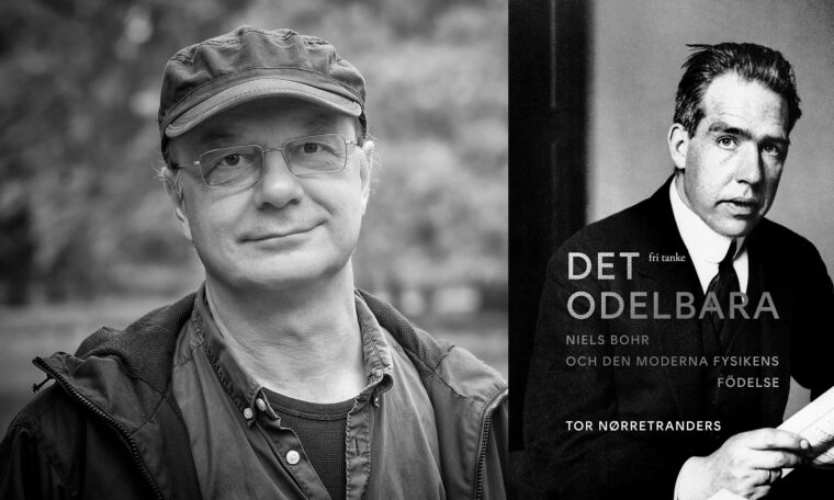 Tor Nørretranders och omslag ”Det odelbara”
