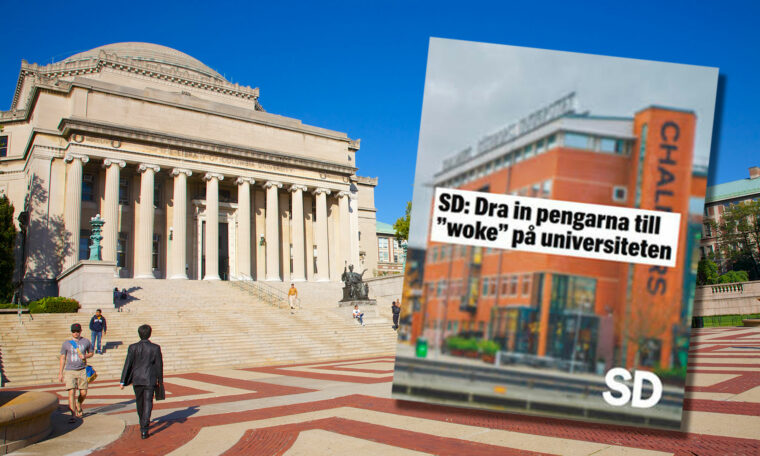 Columbia university och SD:s bild om att dra in pengar