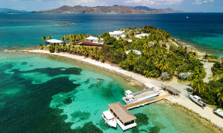 Jeffrey Epstein ägde den karibiska ön Little St. James som hör till USA:s Jungfruöar. Bild: Nick Heinemann/Getty Images